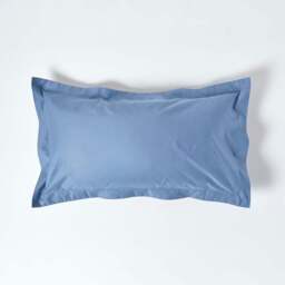 Rackhams Premium 1000 TC Egyptian Cotton Sateen Weave Oxford Pillowcase, King Size - Air Force Blue - thumbnail 1