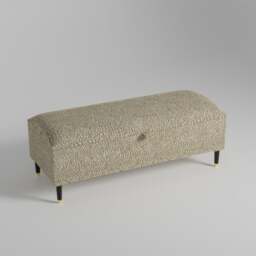 Rackhams Animal Print Cream Storage Ottoman Bench – Coffee Table, Pouffe Seat & Hidden Storage - 36 x 24 Inches (92 x 61cm) - thumbnail 6