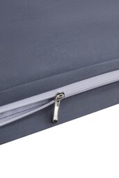 Rackhams Double Duvet Cover and Flat Sheet Set with 2 Pillowcases Solid Color Soft Brushed Fibe Four-Piece Set - Grey - thumbnail 4