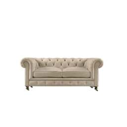 Rackhams ChicComfort Two Seater Sofa, Velvet - White - Two Seater 210cm - thumbnail 2