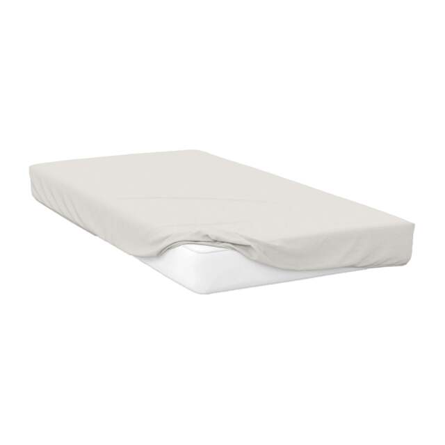 Rackhams 200 Thread Count Egyptian Cotton Fitted Sheet - Ivory - Ivory - Single - 100% Egyptian Cotton - image 1