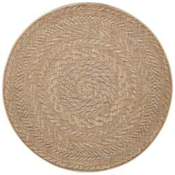 Rackhams Indoor Outdoor Almendro Round Rug – Chevron Design - Ø 160 cm
