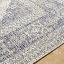 Rackhams Tuareg-Global Blue Grey Off-White Vintage In- & Outdoor Rug - 200 x 275 cm - thumbnail 3