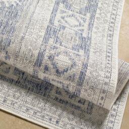 Rackhams Tuareg-Global Blue Grey Off-White Vintage In- & Outdoor Rug - 200 x 275 cm - thumbnail 4