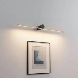 Rackhams 11 Watt Black and Gold 800mm Wide LED Picture Lamp