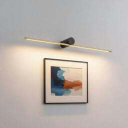 Rackhams 11 Watt Black and Gold 800mm Wide LED Picture Lamp - thumbnail 3