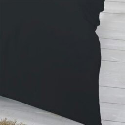 Rackhams Egyptian Cotton Housewife Pillowcase Pair 200 Thread Count Dark - Black - Housewife Pillowcase Pair - thumbnail 4