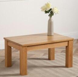 Rackhams Oslo Solid Oak Coffee Table for Living Room - Brown - thumbnail 1