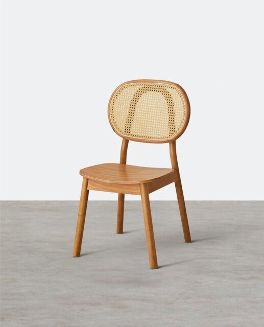 Rackhams Fanny Dining Chair, Rattan - D Black - image 1