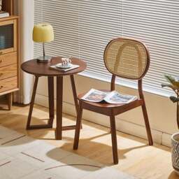 Rackhams Fanny Dining Chair, Rattan - D Black - thumbnail 3