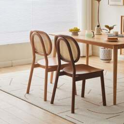 Rackhams Fanny Dining Chair, Rattan - D Black - thumbnail 6