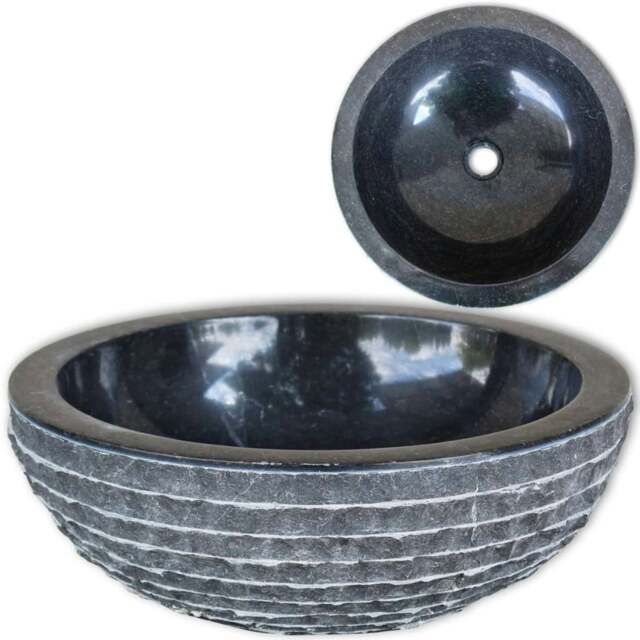 Rackhams Basin Marble 40 cm Black