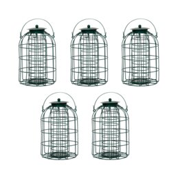 Rackhams Pack of 5 Wild Bird Fat Ball Feeder with Squirrel Guard - thumbnail 1