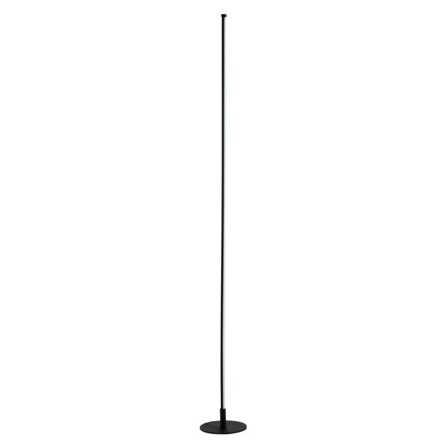 Rackhams Modern Sleek Stick Style LED Standard Floor Lamp in Matt Black with Foot Dimmer - image 1