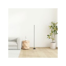 Rackhams Modern Sleek Stick Style LED Standard Floor Lamp in Matt Black with Foot Dimmer - thumbnail 6
