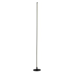Rackhams Modern Sleek Stick Style LED Standard Floor Lamp in Matt Black with Foot Dimmer - thumbnail 2