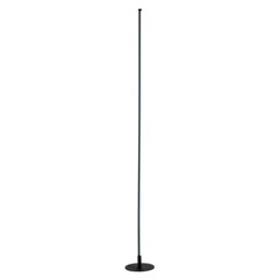 Rackhams Modern Sleek Stick Style LED Standard Floor Lamp in Matt Black with Foot Dimmer - thumbnail 1