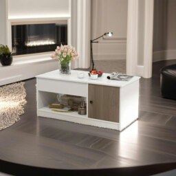 Rackhams Lift Top Coffee Table with Storage – Wooden Centre Table - thumbnail 1