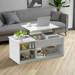 Rackhams Lift Top Coffee Table with Storage – Wooden Centre Table - thumbnail 5