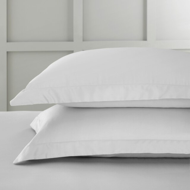 Rackhams 400 Thread Count Cotton Sateen Oxford Pillowcase Pair - 50x75cm (x2) - image 1