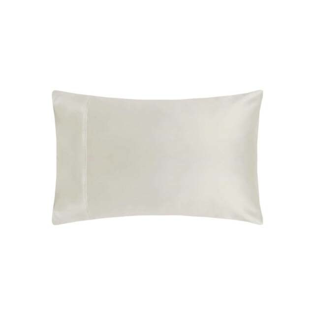 Rackhams Premium Blend 500 Thread Count Housewife Pillowcase (Pair) - Ivory - One Size - Ivory - 67% Cotton/33% Polyester - image 1