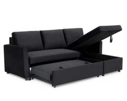 Rackhams The Tranquilo 3 Seater Sofa Bed in Black or Navy - Navy - thumbnail 6
