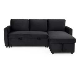 Rackhams The Tranquilo 3 Seater Sofa Bed in Black or Navy - Navy - thumbnail 2