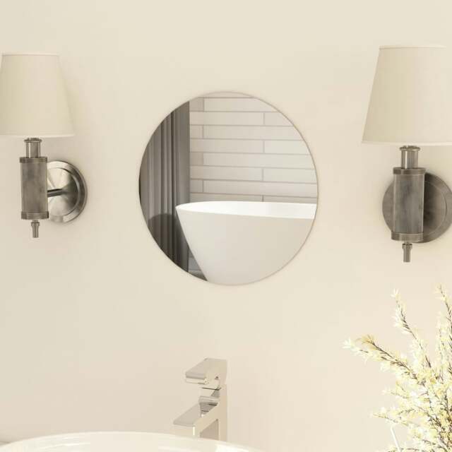 Rackhams Frameless Mirror Round 30 cm Glass