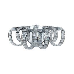 Rackhams Shakira Polished Chrome & Crystal LED Wall Light - thumbnail 2