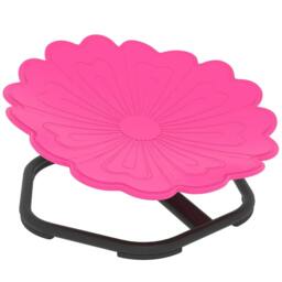 Rackhams Flower-Shaped Sensory Spinning Chair with Non-Slip Base for Balance/Coordination, Pink - Pink