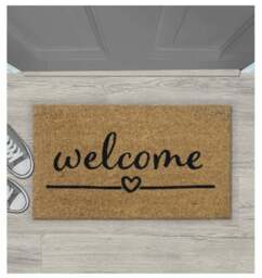 Rackhams Welcome Heart Coir Doormat Gainsborough 40x70 cm - thumbnail 2