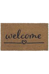 Rackhams Welcome Heart Coir Doormat Gainsborough 40x70 cm