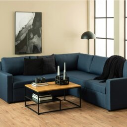 Rackhams Gila Coffee Table with Open Shelf in Oak - 1 - Natural - Brown - thumbnail 4