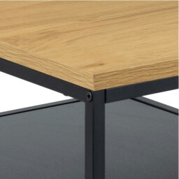 Rackhams Gila Coffee Table with Open Shelf in Oak - 1 - Natural - Brown - thumbnail 6