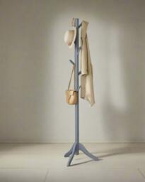 Rackhams Wooden Coat Stand with 3 Height Options and 8 Hanging Hooks - thumbnail 2