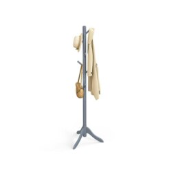Rackhams Wooden Coat Stand with 3 Height Options and 8 Hanging Hooks
