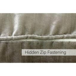 Rackhams Luxe Velvet Cushion Cover - Mink - 55 x 55cm - Mink - 100% Polyester - thumbnail 3