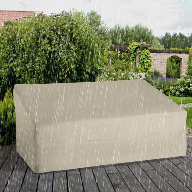 Rackhams 3 Seater Rain Cover Garden Sofa Chair Bench Protector 218x111x101cm - Beige - 600D Waterproof Oxford Cloth - 218cm x 111cm x 101cm - image 1