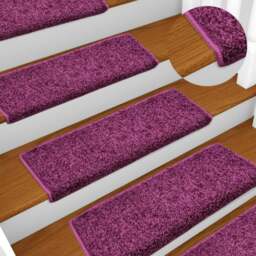 Rackhams Stair Mats 10 pcs 65x21x4 cm Violet - thumbnail 1