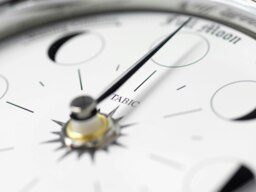 Rackhams Handmade Moon Phase Clock In Chrome With White Dial - thumbnail 6