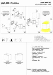 Rackhams 6 Watt Round Black LED Up Down Outside Light - thumbnail 4