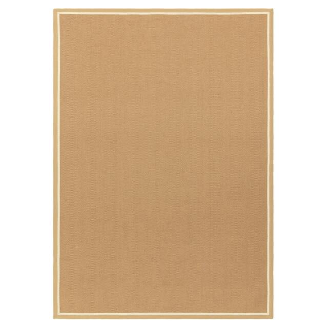 Rackhams Bordo Herringbone Jute Linen Rug - 120x170cm - image 1