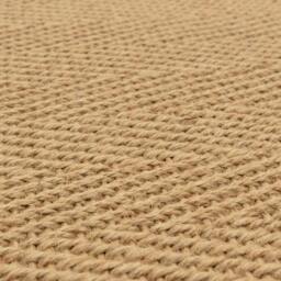 Rackhams Bordo Herringbone Jute Linen Rug - 120x170cm - thumbnail 5