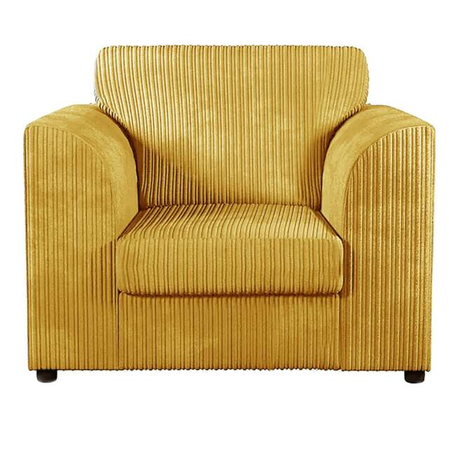 Rackhams Luxor / Ferguson Cord Armchair - Mustard - image 1