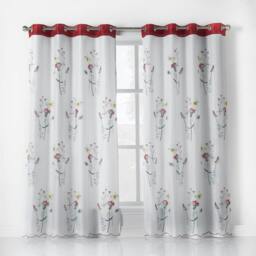 Rackhams Spring Embroidered Voile Curtains - 145cm width x 183cm drop - thumbnail 2
