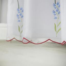 Rackhams Spring Embroidered Voile Curtains - 145cm width x 183cm drop - thumbnail 4