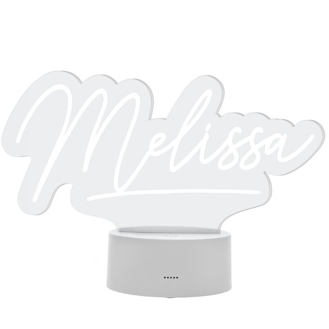 Rackhams Personalised Free Text LED Colour Changing Desk Night Light - image 1
