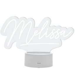 Rackhams Personalised Free Text LED Colour Changing Desk Night Light - thumbnail 1