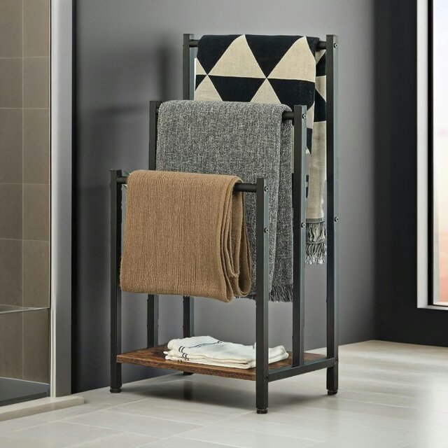 Rackhams Free Standing Towel Rail - image 1