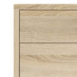 Rackhams Prima Bookcase 1 Shelf with 2 Drawers 2 Doors in Oak - Oak Effect - Wood - 1 - thumbnail 6